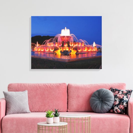 Buckingham Fountain Canvas Afdruk (Insitu (Woonkamer))