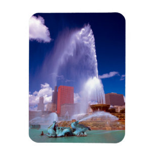 Buckingham Fountain Chicago Premium Flex Magnet Magneet