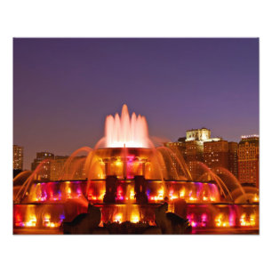Buckingham Fountain III Foto Afdruk