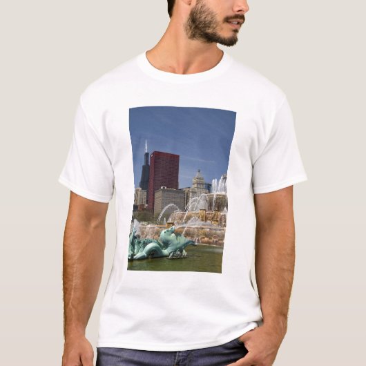 Buckingham Fountain in Grant Park, T-shirt (Voorkant)