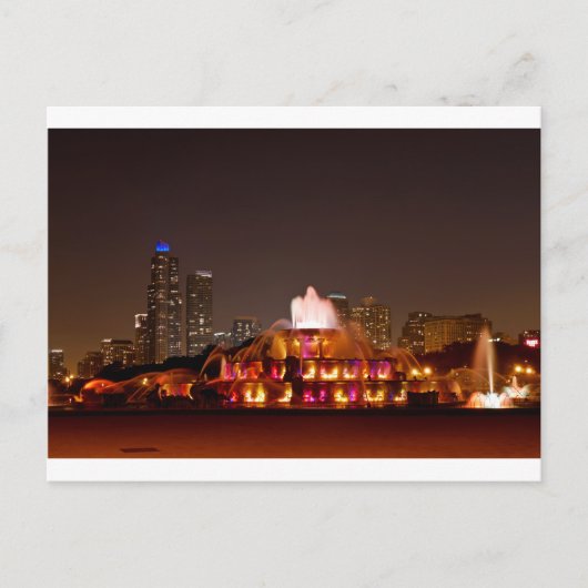 Buckingham Fountain - Sinaasappels Briefkaart (Voorkant)