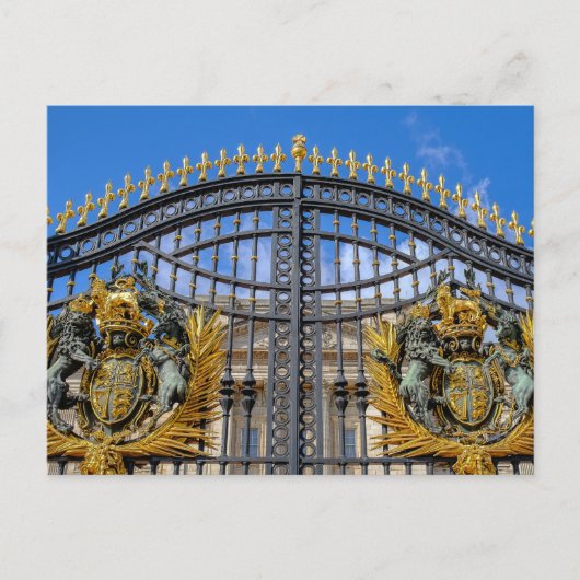 Buckingham Palace Gates, Londres Carte postale bri (Devant)