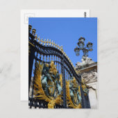 Buckingham Palace Gates, Londres Carte postale bri (Devant / Derrière)