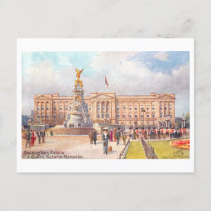 Buckingham Palace in het  Briefkaart van Londen