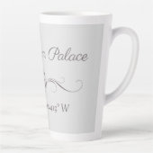 Buckingham Palace Latitude en Lengtegraad Latte Mok (Rechts)