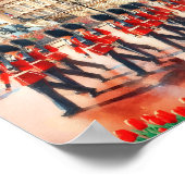 Buckingham Palace Londen Waterverf Poster (Hoek)