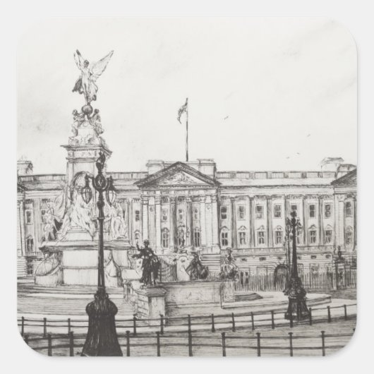 Buckingham Palace London.2006 Vierkante Sticker (Voorkant)
