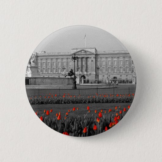 Buckingham Palace London Ronde Button 5,7 Cm (Voorkant)