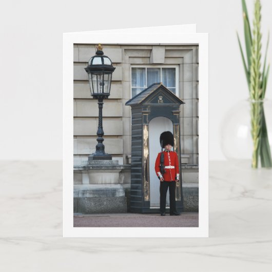 Buckingham Palace Queen's Guard in Sentry Box Kaart (Voorkant)