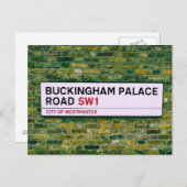 Buckingham Palace Road - Londen Briefkaart (Voorkant / Achterkant)