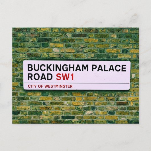 Buckingham Palace Road - Londen Briefkaart (Voorkant)