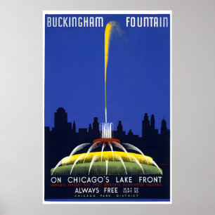 Buckinghamfontein - Chicago Reisposter Poster