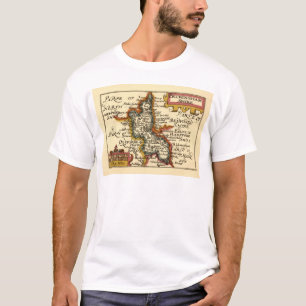Buckinghamshire County England Oude antiquarische  T-shirt