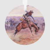 "Buckino Bronco" Cowboy Art de Charles Russell (dos)