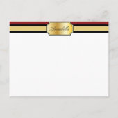 Buckle Band Afstuderen aankondiging Briefkaart (Achterkant)