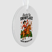Buckle Up Snowflake Rodeo Cowboy Santa Christmas (devant)