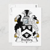 Buckley Family Crest Briefkaart (Voorkant / Achterkant)