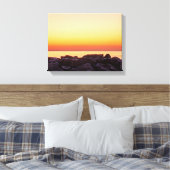 Buckroe Beach Sunrise Canvas Print (Insitu (Slaapkamer))