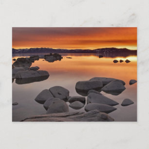 Buck's Beach Sunset, Lake Tahoe... Briefkaart
