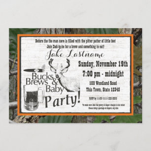 Bucks Bier en Baby Shower Kaart