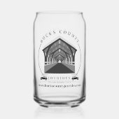 Bucks County Joyrides Logo Blikvorm Glas (Achterkant)