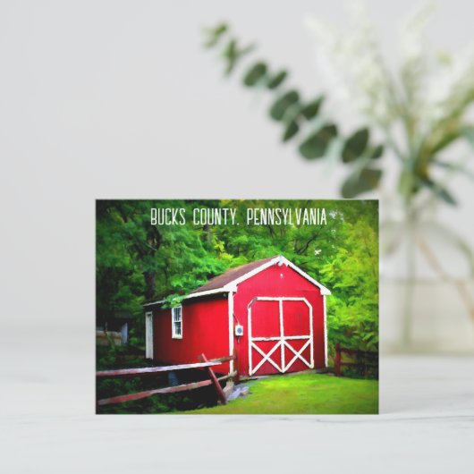 Bucks County Pennsylvania Briefkaart (Staand voorkant)