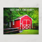 Bucks County Pennsylvania Briefkaart (Voorkant)