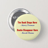Bucks here Button (Voorkant /achterkant)
