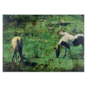 Buckskin and Pinto Grunge Snijplank (Voorkant)