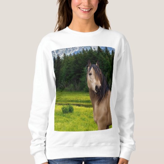 Buckskin Horse Sweatshirt (Voorkant)