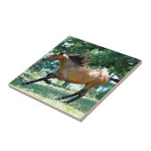 Buckskin Morgan Horse Tegeltje (Zijkant)