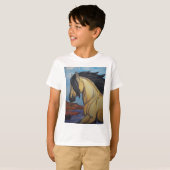 Buckskin Mustang in de canyon T-shirt (Voorkant volledig)