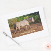Buckskin New Forest Pony Wildlife Rechthoekige Sticker (Envelop)