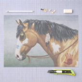 Buckskin Pinto Native American War Horse Tissuepapier (Craft)