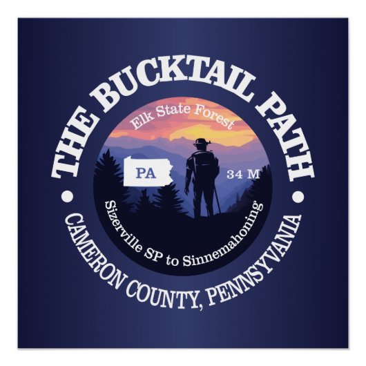 Bucktail Path (rd2) Perfect Poster (Voorkant)