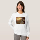 Buckyballen zwevend in de interstellaire ruimte t-shirt (Voorkant volledig)