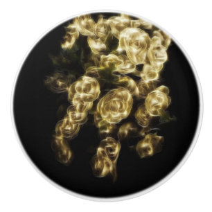 Bud Gilt Keramische Knop