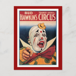 Bud Hawkins  Circus Briefkaart
