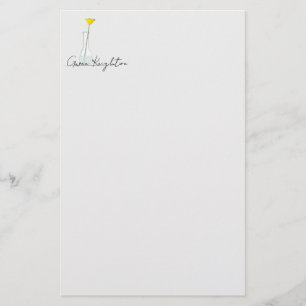 Bud Vase Stationery Briefpapier