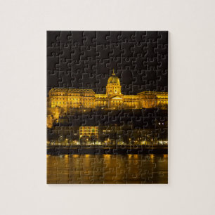 Buda Castle Hungary Boedapest 's nachts Legpuzzel
