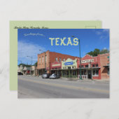 Buda Hays County Texas Briefkaart (Voorkant / Achterkant)