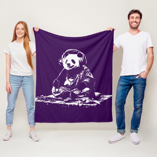 Buda Panda Fleece Deken (In situ)