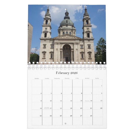 Budapest 2026 kalender (Feb 2026)