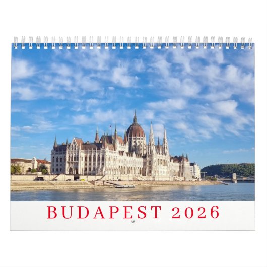 Budapest 2026 kalender (Hoes)