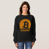 Budapest Bitcoin Maximalist  Bitcoin Budapest Skyl Trui (Voorkant volledig)
