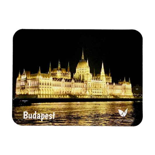 Budapest by night - magnet by Velvet Escape (Horizontal)
