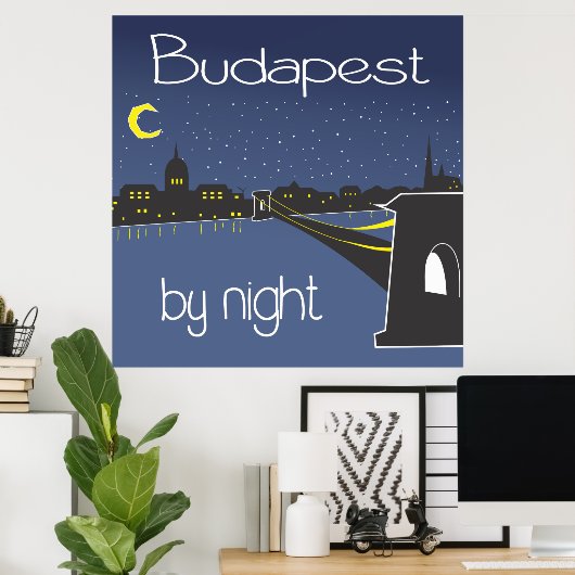 Budapest By Night, poster Budapest (Bureau à domicile)