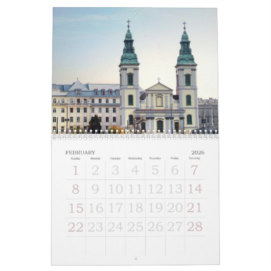 Budapest Calendar Kalender (Feb 2026)