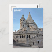 Budapest, Carte postale du bastion des pêcheurs (Devant / Derrière)