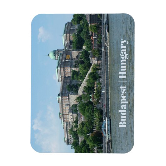 Budapest custom text magnet 1 (Vertical)